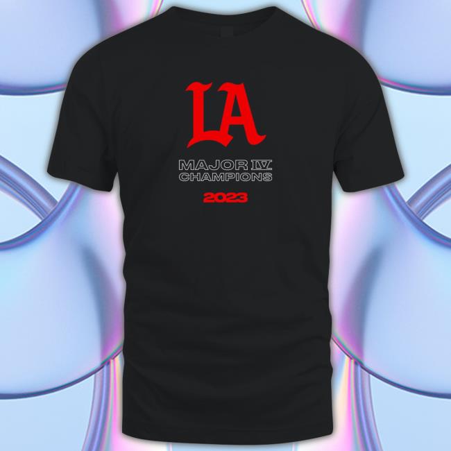 100 Thieves Merch La Thieves 2023 Major Iv Champions Hoodie
