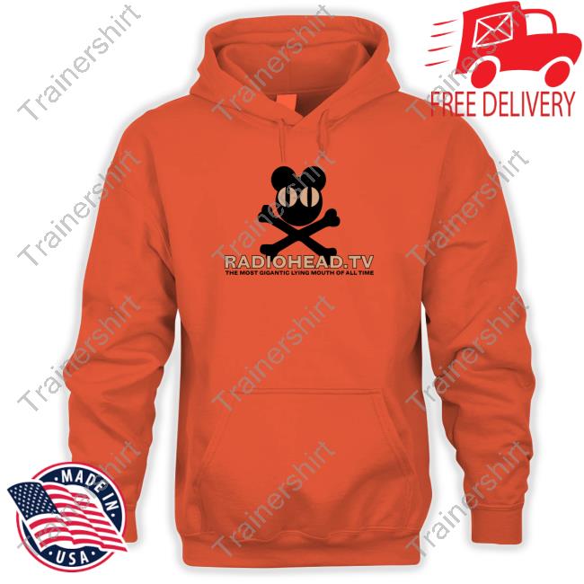 2001 Radiohead The Most Gigantic Lying Mouth Shirt